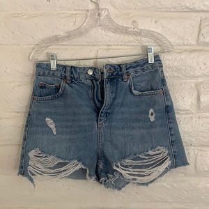 Topshop Moto Mom Jean Shorts